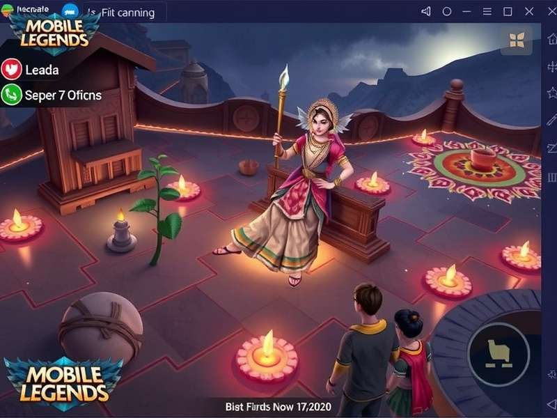 Apex Mobile Legends Rampage Diwali event screenshot with map decorated with diyas and rangolis